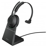 Jabra EVOLVE2 65 моно слушалка + стойка, UC, Link380 USB-C, черна