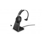 Jabra EVOLVE2 65 моно слушалка + стойка, UC, Link380 USB-C, черна