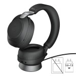 Jabra Evolve2 85 MS Stereo слушалки със стойка, Link380 USB-C, черни Jabra Evolve2 85 MS Stereo слушалки със стойка, Link380 USB-C, черни