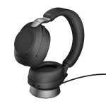 Jabra Evolve2 85 UC Stereo слушалки със стойка, Link380a USB-A, черни Jabra Evolve2 85 UC Stereo слушалки със стойка, Link380a USB-A, черни
