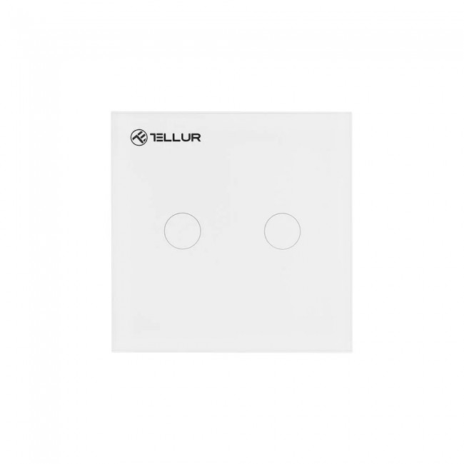 Tellur TLL331051 Wi‑Fi ключ за лампа, 2 ключа, 1800 W, 10 A Tellur TLL331051 Wi‑Fi ключ за лампа, 2 ключа, 1800 W, 10 A