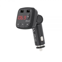 Tellur B1 (FMT-B1) FM трансмитер за автомобил, Bluetooth 2.1, USB-A, microSD, MP3/WMA, FM радио, USB зарядно и микрофон