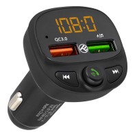 Tellur B7 Bluetooth FM трансмитер с USB-A, MicroSD, MP3/WMA плеър, FM радио, USB-A зарядно и микрофон