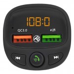 Tellur B7 Bluetooth FM трансмитер с USB-A, MicroSD, MP3/WMA плеър, FM радио, USB-A зарядно и микрофон Tellur B7 Bluetooth FM трансмитер с USB-A, MicroSD, MP3/WMA плеър, FM радио, USB-A зарядно и микрофон