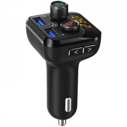 Tellur B8 (FMT-B8) FM трансмитер, Bluetooth 5.0, USB-A плеър, FM радио, USB-A зарядно, микрофон