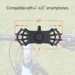 Tellur BPH100 стойка за телефон за велосипед, 4″–6.5″, черна