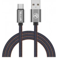 Tellur TLL155381 кабел за данни USB-A към USB-C, 1 м, Denim