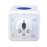 DesignNest PowerCube Original 1202BL разклонител с 4 гнезда и USB, син