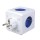 DesignNest PowerCube Original 1202BL разклонител с 4 гнезда и USB, син