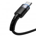 Tellur TLL155314 кабел за данни USB-A към USB-C с LED светлина, 2 м, черен Tellur TLL155314 кабел за данни USB-A към USB-C с LED светлина, 2 м, черен