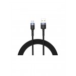 Tellur TLL155353 кабел за данни и зареждане, USB-A към Micro-USB, LED, 1.2 м, черен