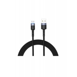 Tellur TLL155353 кабел за данни и зареждане, USB-A към Micro-USB, LED, 1.2 м, черен