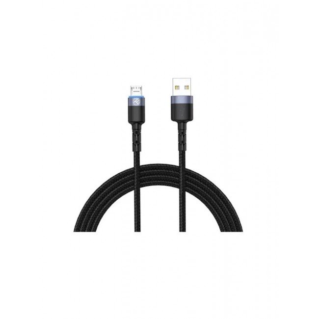 Tellur TLL155353 кабел за данни и зареждане, USB-A към Micro-USB, LED, 1.2 м, черен