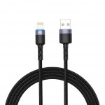 Tellur TLL155324 кабел за данни USB-A към Lightning с LED, 2 м, черен Tellur TLL155324 кабел за данни USB-A към Lightning с LED, 2 м, черен