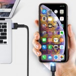 Tellur TLL155324 кабел за данни USB-A към Lightning с LED, 2 м, черен Tellur TLL155324 кабел за данни USB-A към Lightning с LED, 2 м, черен