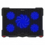Tellur BASIC охладител за лаптоп 17.3″ с 5 вентилатора, LED и 2 USB – TLL491111
