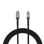 Tellur TLL155384 кабел за данни USB-C към Lightning, 1 м, черен