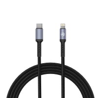 Tellur TLL155384 кабел за данни USB-C към Lightning, 1 м, черен
