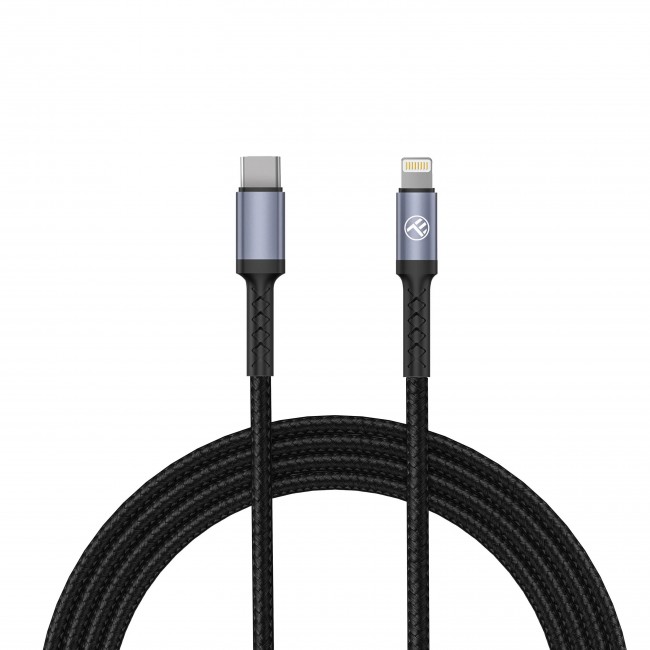 Tellur TLL155384 кабел за данни USB-C към Lightning, 1 м, черен