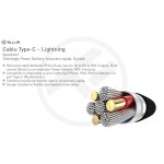 Tellur TLL155384 кабел за данни USB-C към Lightning, 1 м, черен