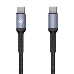 Tellur TLL155374 60W кабел за данни, USB-C към USB-C, 1 м, черен