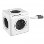 DesignNest PowerCube Extended 1300GY-DEEXPC разклонител, 5 гнезда, 1.5 м кабел, сив