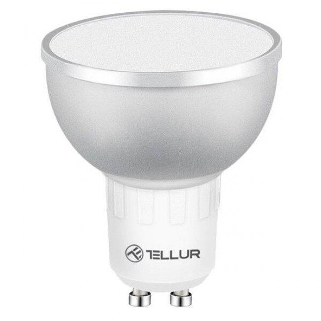 Tellur TLL331201 Wi‑Fi Smart LED крушка GU10, 5 W, бяла, топла и RGB светлина, димируема Tellur TLL331201 Wi‑Fi Smart LED крушка GU10, 5 W, бяла, топла и RGB светлина, димируема