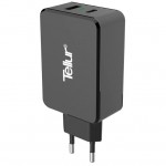 Tellur TLL151071 Dual USB стенно зарядно с Quick Charge 3.0, USB-C, 6 A, бяло Tellur TLL151071 Dual USB стенно зарядно с Quick Charge 3.0, USB-C, 6 A, бяло