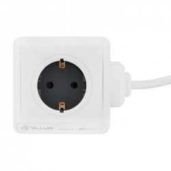 Tellur PowerCube TLL151111 удължителен кабел, 4 гнезда + 2xUSB, 1,5 м, бял