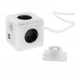Tellur PowerCube TLL151111 удължителен кабел, 4 гнезда + 2xUSB, 1,5 м, бял Tellur PowerCube TLL151111 удължителен кабел, 4 гнезда + 2xUSB, 1,5 м, бял