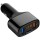 Tellur CCY4 (TLL151171) автомобилно зарядно устройство, 3 в 1, 2 x USB + USB-C, 5.4A, черно