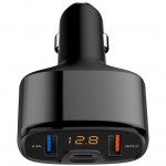 Tellur CCY4 (TLL151171) автомобилно зарядно устройство, 3 в 1, 2 x USB + USB-C, 5.4A, черно Tellur CCY4 (TLL151171) автомобилно зарядно устройство, 3 в 1, 2 x USB + USB-C, 5.4A, черно