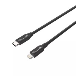 Tellur TLL155333 кабел за данни USB-C към Lightning, 1 м, черен