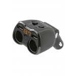 Tellur TLL321031 Two Sockets разклонителен адаптер за запалка за автомобил, 2 x USB, USB-C, 4.8A, черен Tellur TLL321031 Two Sockets разклонителен адаптер за запалка за автомобил, 2 x USB, USB-C, 4.8A, черен