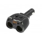 Tellur TLL321031 Two Sockets разклонителен адаптер за запалка за автомобил, 2 x USB, USB-C, 4.8A, черен Tellur TLL321031 Two Sockets разклонителен адаптер за запалка за автомобил, 2 x USB, USB-C, 4.8A, черен