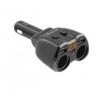 Tellur TLL321031 Two Sockets разклонителен адаптер за запалка за автомобил, 2 x USB, USB-C, 4.8A, черен Tellur TLL321031 Two Sockets разклонителен адаптер за запалка за автомобил, 2 x USB, USB-C, 4.8A, черен