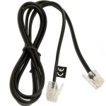 Jabra 8800-00-101 преобразувателен кабел RJ9 4P4C към RJ6 6P4C за телефонен пулт Jabra 8800-00-101 преобразувателен кабел RJ9 4P4C към RJ6 6P4C за телефонен пулт