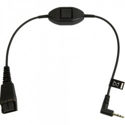Jabra 8800-00-55 QD към 2,5 mm кабел, прав, 0,3 м с бутон за приемане на повикване