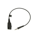 Jabra 8800-00-69 Link Mobile QD към 3,5 mm кабел без контролер, BlackBerry / iPhone Jabra 8800-00-69 Link Mobile QD към 3,5 mm кабел без контролер, BlackBerry / iPhone