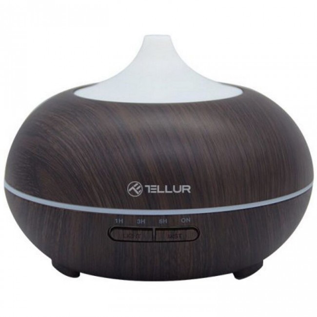 Tellur TLL331261 Смарт дифузер за ароматерапия, Wi‑Fi, 300 мл, LED, тъмно кафяво Tellur TLL331261 Смарт дифузер за ароматерапия, Wi‑Fi, 300 мл, LED, тъмно кафяво