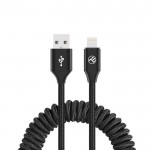 Tellur TLL155396 кабел за данни USB-A към Lightning, разтегателен, 1.8 м, черен