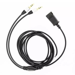 Tellur TLL416003 свързващ кабел QD към 2×3.5 мм, 2.2 м, черен