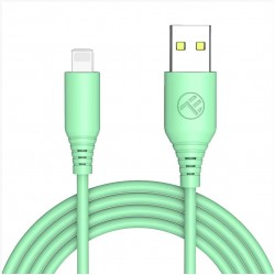 Tellur TLL155398 кабел за данни USB-A към Lightning, 1 м, зелен