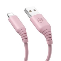 Tellur TLL155399 кабел за данни и зареждане USB-A към Lightning, 1 м, розов