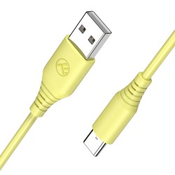 Tellur TLL155400 кабел за данни USB-A към USB-C, 1 м, жълт