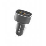 Tellur FCC9 TLL151281 зарядно за кола, 2 x QC3.0 + USB-C PD 20W, 56W, 9A, черно Tellur FCC9 TLL151281 зарядно за кола, 2 x QC3.0 + USB-C PD 20W, 56W, 9A, черно