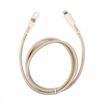 Tellur Green PD20W TLL155451 кабел за данни USB-C към Lightning, 1 м, кремав