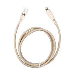 Tellur Green PD20W TLL155451 кабел за данни USB-C към Lightning, 1 м, кремав