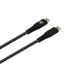 Tellur Green PD60W кабел за данни, USB-C към USB-C, 1 м, черен, TLL155471