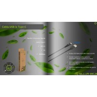 Tellur Green TLL155491 кабел за данни USB-A към USB-C, 1 м, черен